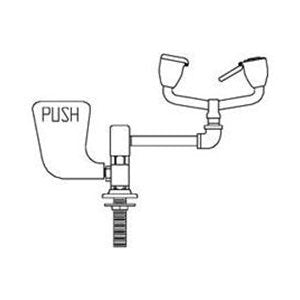 Speakman SE-572-ILS Counter Mounted Laboratory Eyewash with In-line Strainer  - SE-572-ILS