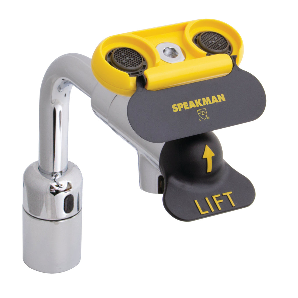 Speakman Eyesaver SEF-18100-TMV Battery Powered Sensor Eyewash Faucet   1070 TMV SEF-18100-TMV