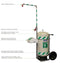 Hughes 40K45G Mobile Safety Shower and Eyewash with Integral Stainless Steel Cart