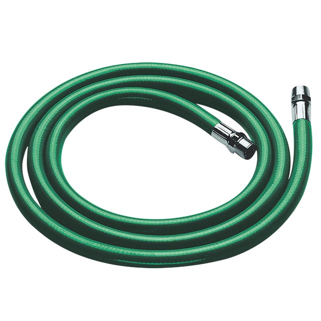 Haws SP140 8 Foot, 250 PSI Hose w/ Chrome-Plated Swivel Fitting