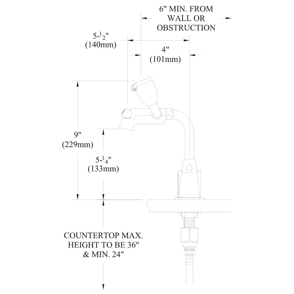 Speakman SEF-1812 Electronic Eyesaver(R) Eyewash and Lavatory Faucet